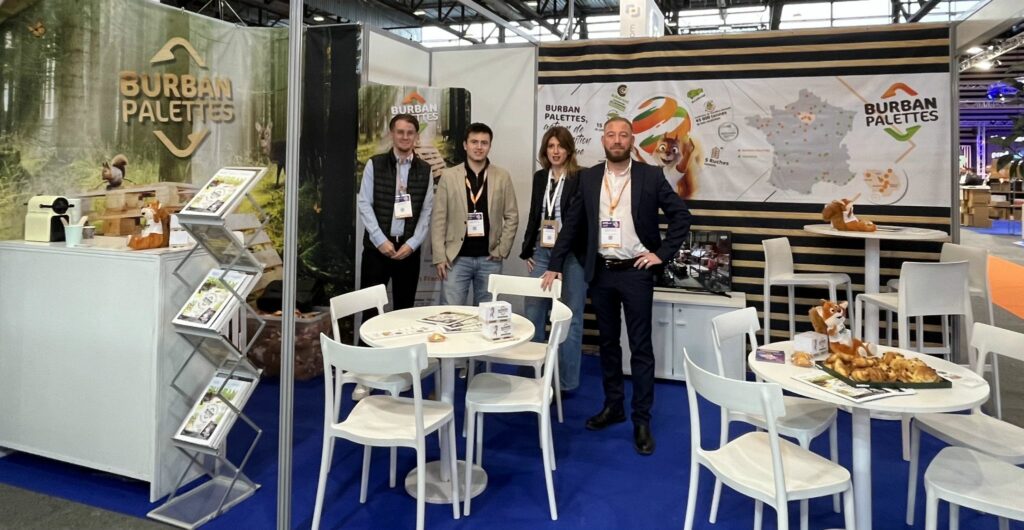 L'équipe commerciale de Burban Palettes Recyclage au salon Prod&Pack de Lyon 2025