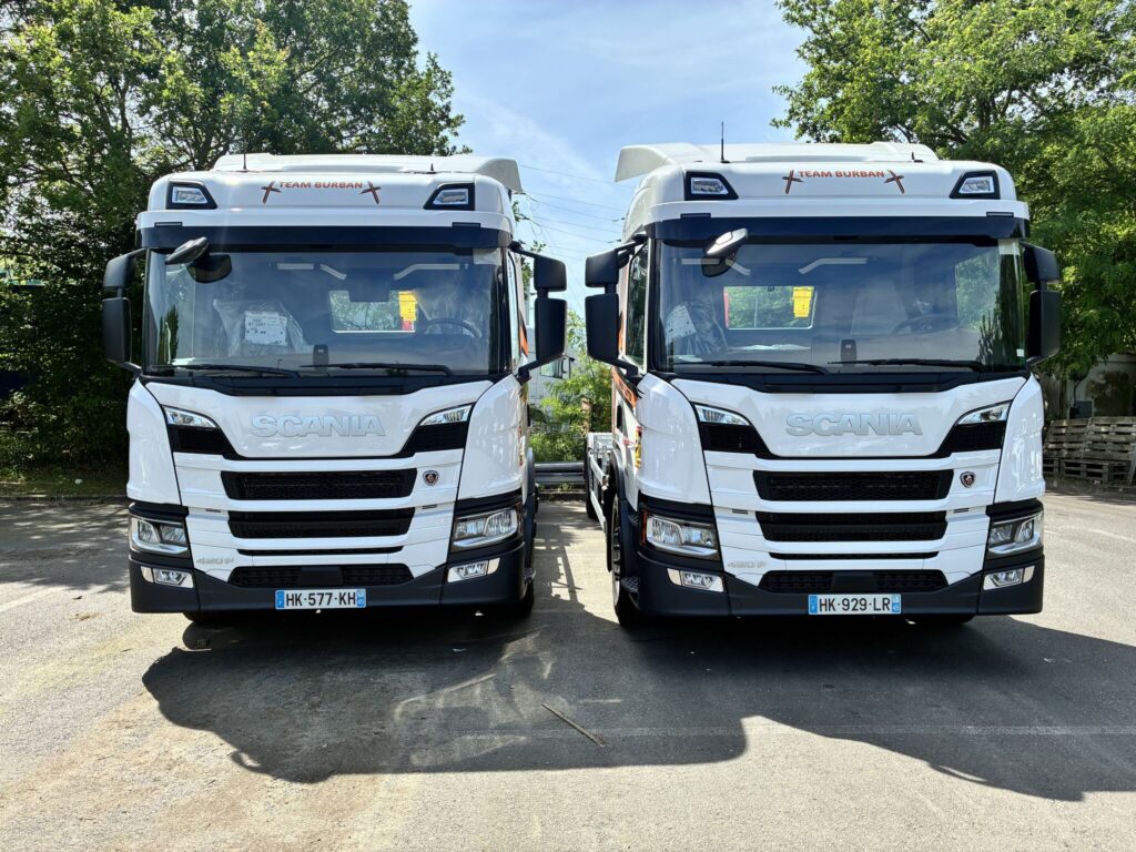 Deux nouveaux camions rejoignent la flotte Burban Palettes