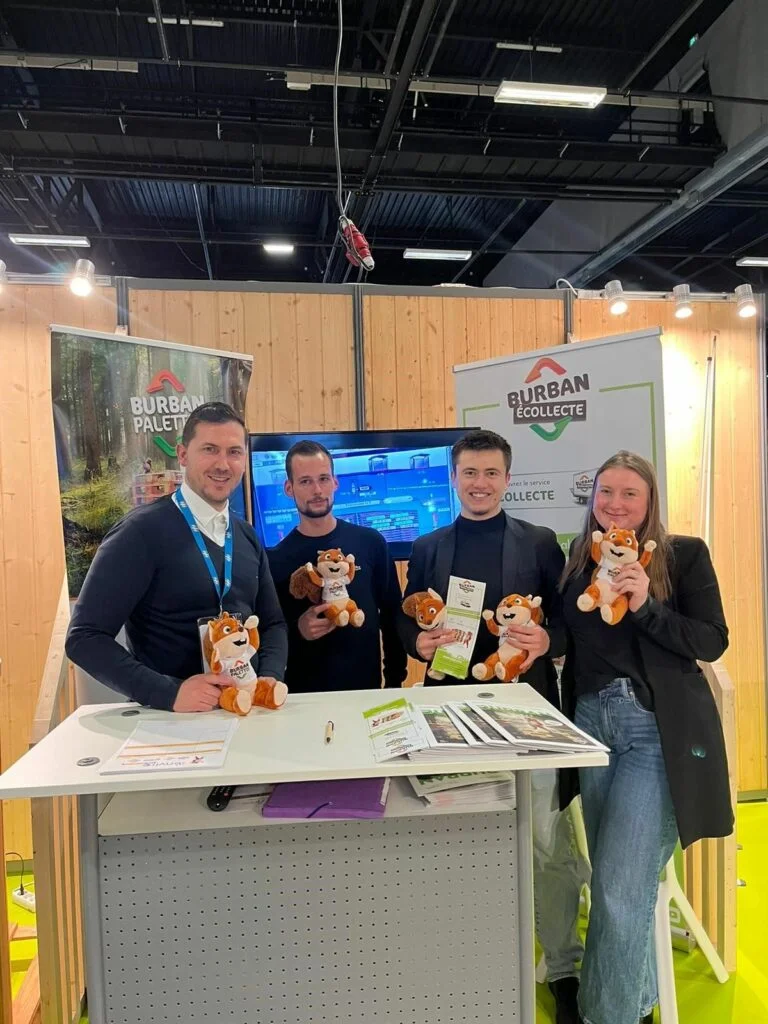 Les commerciaux de Burban Palettes au Salon ENVIROpro d'Angers les 26, 27 et 28 mars 2024