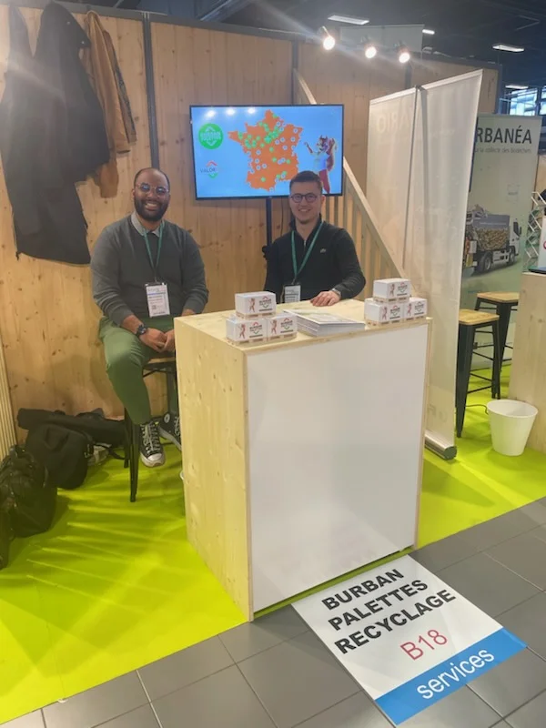 L'équipe commerciale Burban Palettes au Salon Enviro Pr'O d'Angers