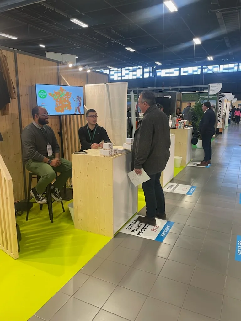 L'équipe commerciale Burban Palettes au Salon ENVIROpro d'Angers 2025