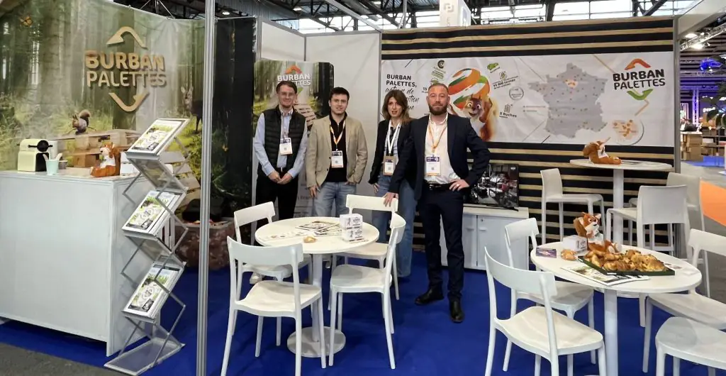 L'équipe commerciale de Burban Palettes Recyclage au salon Prod&Pack de Lyon 2025